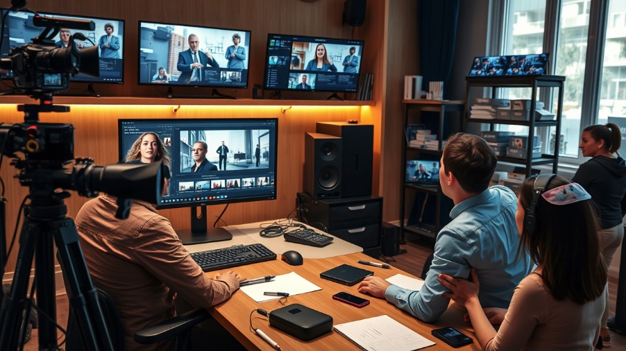 Hybrid AI and human video editing workflow for modern creators